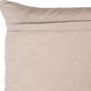 14" X 20" Beige Ivory And Gold Christmas Snowflakes Throw Pillow With Embroidery