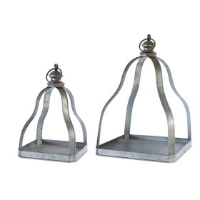 Lantern (Set of 2) 15.5"H, 20"H Metal