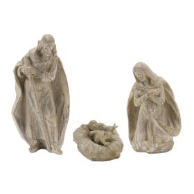 Holy Family (Set of 3) 3"H, 5.25"H, 7"H Resin