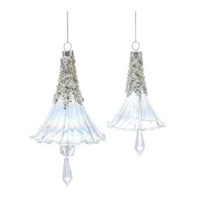 Ornament (Set of 6) 5.25"H, 7.25"H Glass