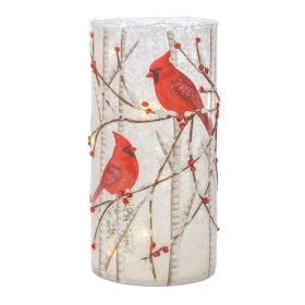 Cardinal LED Luminary (Set of 2) 7.75"H Glass 2 AA Batteries, Not Included