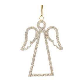 Angel Ornament (Set of 12) 5.25"H Iron/Glass