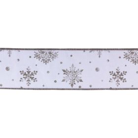 4" x 10 Yds. Ribbon (Set of 2) Wired Cotton