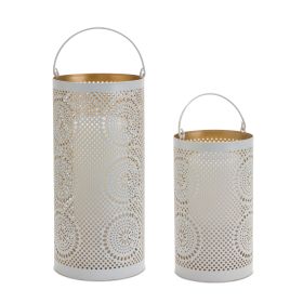Candle Holder (Set of 2) 7.75"H, 10.75"H Metal