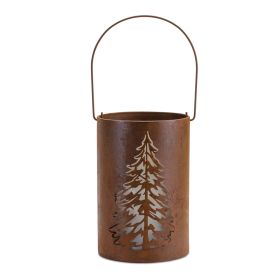 Tree Pail Candle Holder 9.5"H Iron