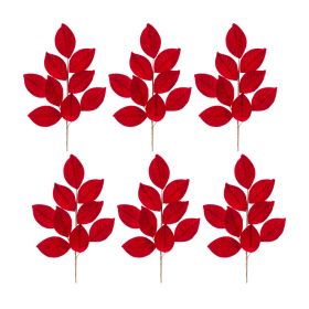 Magnolia Leaf Spray (Set of 6) 27.5"H Polyester