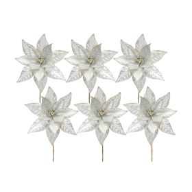 Poinsettia Stem (Set of 6) 23"H Polyester