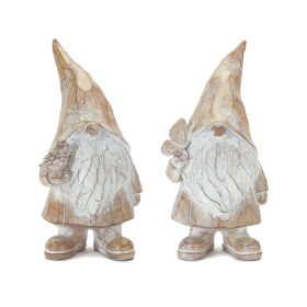 Gnome (Set of 2) 8"H Resin